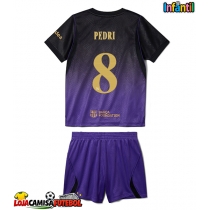 Camisa de Futebol Barcelona Pedri Gonzalez #8 Equipamento Secundário Infantil 2026-27 Manga Curta (+ Calças curtas)